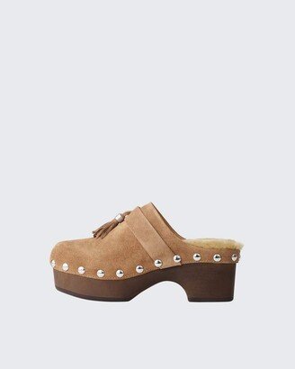 Johannes Clog- Suede Heeled Clog