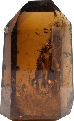 Smoky Citrine Point - Natural Crystal Polished Tower Dark Standing 50