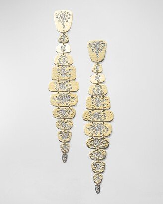 Stardust Crinkle Linear Earrings