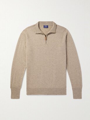 William Lockie Oxton Cashmere Half-Zip Sweater