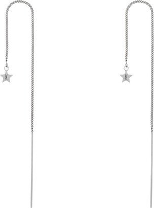 Logo Detailed Star Earrings