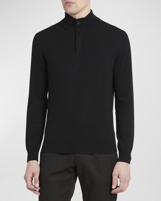 Men's Cashmere Quarter-Zip Sweater