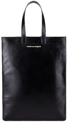 Classic Leather Line B Tote Bag in Black