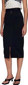 Jaya Front Slit Midi Skirt