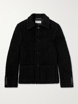 Slim-Fit Wool-Blend Tweed Jacket