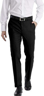 Mens Slim Fit Dress Pant (Black) Men's Clothing