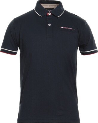 ERIC HATTON Polo Shirt Navy Blue