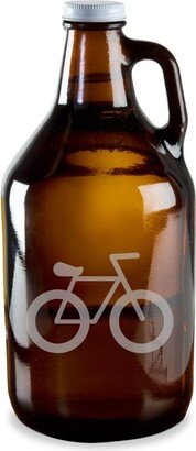 Fixie Bike Cycling Cyclist 64 Ounce Beer Wine Growler