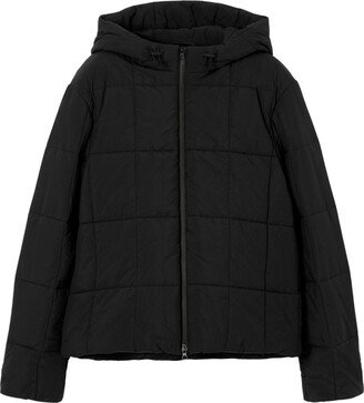 Hooded Quilted Padded Jacket-AB