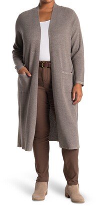 Open Front Pocket Long Cardigan Duster