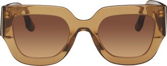 Brown Square Sunglasses