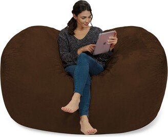 6' Large Bean Bag Lounger with Memory Foam Filling and Washable Cover - Relax Sacks