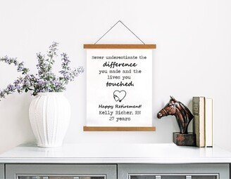 Retirement Gift For Nurse, Nurse Gift, Never Underestimate The Difference You Made, Coworker