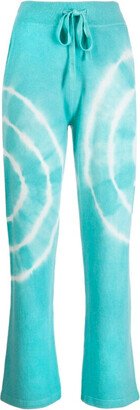 Spiral Tie-Dye Cashmere Sweatpants