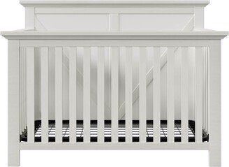 HOMEBAY Rustic Farmhouse Style 4-in-1 Convertible Baby Crib - Converts to Toddler Bed, Daybed and Full-Size Bed