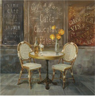 Danhui Nai French Cafe Painting Canvas Art - 15.5 x 21