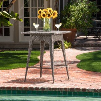 Puerta Outdoor Wicker Bar Table by 32.50L x 32.50W x 41.00H