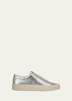 Gabi Metallic Leather Low-Top Sneakers-AA