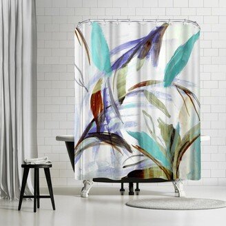 71 x 74 Shower Curtain, Vintage Hawaii I by PI Creative Art