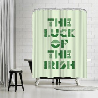 71 x 74 Shower Curtain, The Luck Of The Irish by Motivated Type