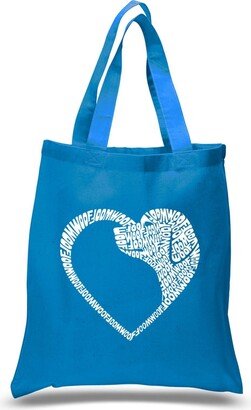 Dog Heart - Small Word Art Tote Bag