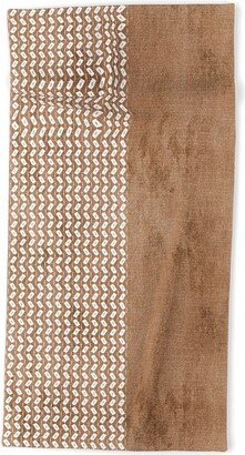 Sheila Wenzel-Ganny Two Toned Tan Texture Beach Towel