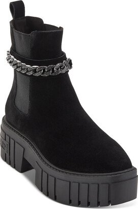 Reign Womens Suede Pull On Chelsea Boots