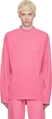 Pink Printed Long Sleeve T-Shirt