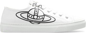 Orb Printed Low-Top Sneakers-AF