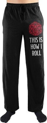 Dungeons & Dragons Mens Dungeons and Dragons Black Sleepwears Dungeons and Dragons Sleep Pajama Pants-X-Large