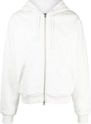 PATTA Waffle Zip Hooded Sweater