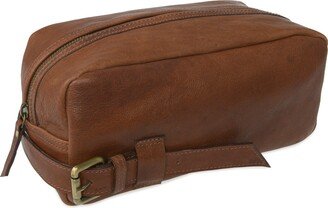 Vida Vida Wandering Soul Brown Leather Wash Bag Buckle