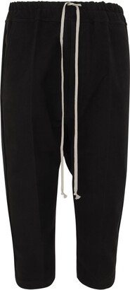Drawstring Cropped Trousers-AR
