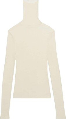 Ribbed Roll-Neck Top