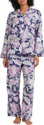 Ella Luxe Floral Cotton & Silk Pajamas