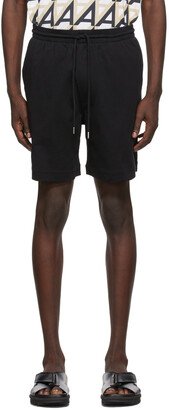 Black Cotton Jersey Shorts