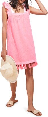 Women's Square Neck Cotton Cover-Up Dress