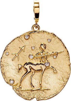 Of The Stars Sagittarius Large Coin Yellow Gold Charm