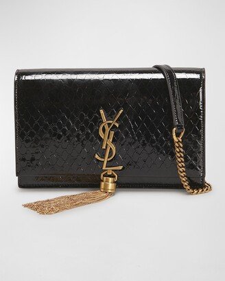 Kate Python-Embossed Wallet on Chain