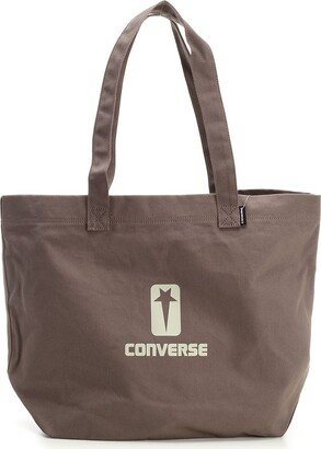 X Converse Logo Detailed Tote Bag-AA