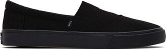 Black On Black Alpargata Fenix Slip-On Sneakers Shoes