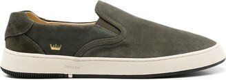 Branded Heel-Counter Slip-On Sneakers-AA