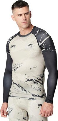 VENUM UFC Venum Authentic Fight Week 2.0 Long Sleeve Rashguard (Sand) Men's Swimwear