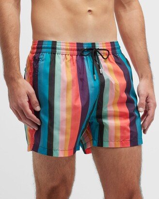 Men's Artist Stripe Swim Shorts