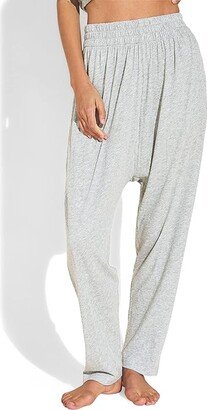 Aloe Infused Cotton - The Harem Pants (Heather Grey) Women's Pajama