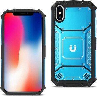 Reiko iPhone X/iPhone XS Metallic Front Cover Case in Blue