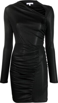 Cut-Out Detail Ruched Jersey Dress