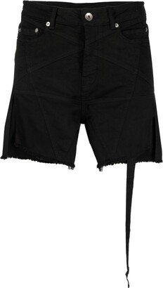 Raw-Cut Denim Shorts-AF