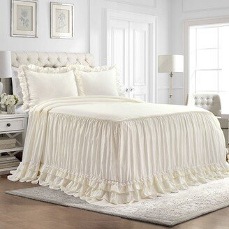 Ella Shabby-chic Ruffle Lace Bedspread Set