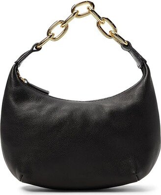 Micro Hobo Chain (True Black) Handbags